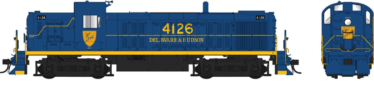 HO RS-3 Ph1 Diesel D&H #4126/blue w/Sound