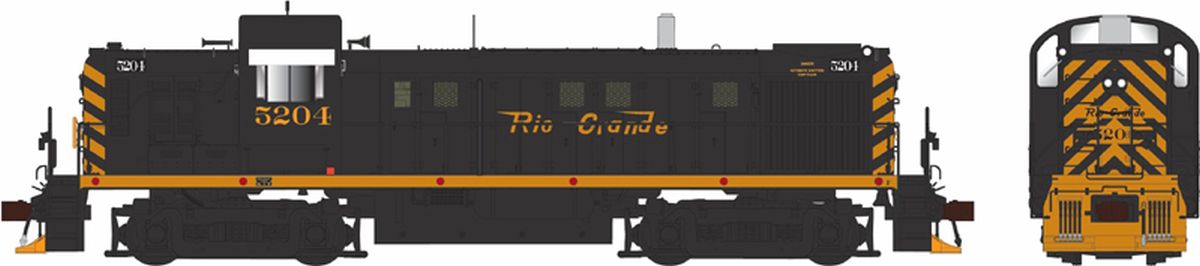 HO RS-3 Ph2 Diesel DRGW #5204/blk&org