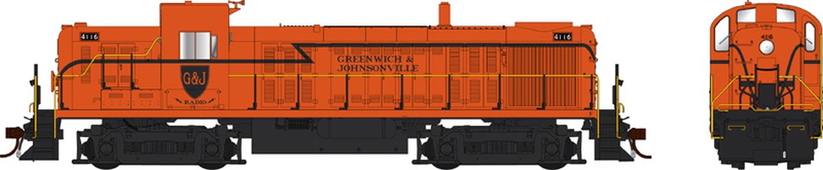 HO RS-3 Ph1 Diesel G&J #4116/org w/Sound
