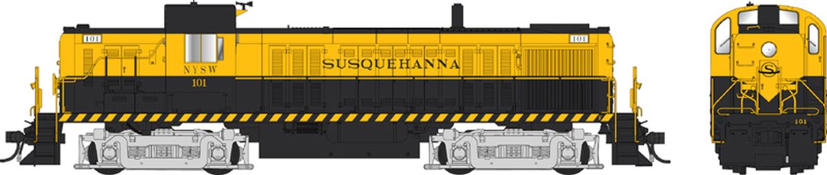 HO RS-3 Ph1 Diesel NYSW #101/yel&blk w/Sound