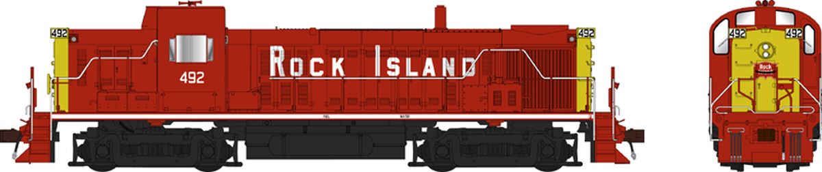 HO RS-3 Ph1 Diesel RI #492/red&yel