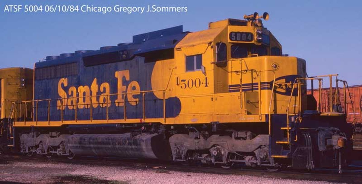 HO EMD SD40U ATSF Yellow Bonnet #5013 W/SND