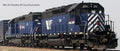 HO EMD SD40-2XR MRL Lion Head #254 W/SND