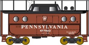 N N5c Caboose PRR #477923/antenna