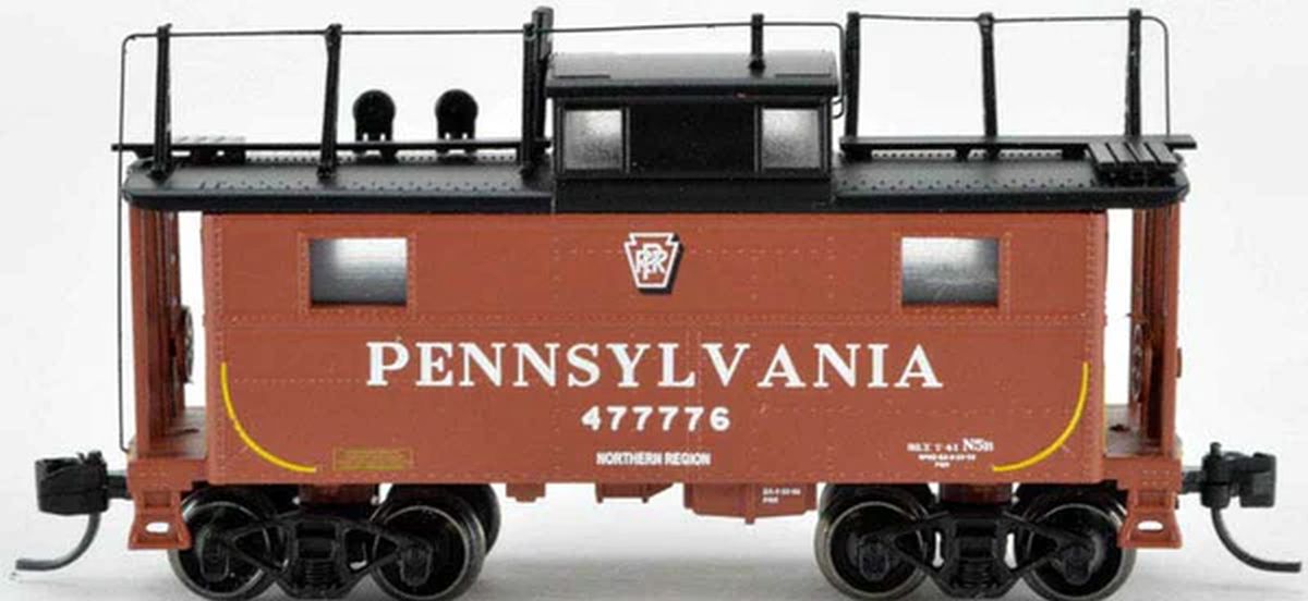 N N5 Caboose PRR Shadow Keystone w/Trainphone #477805
