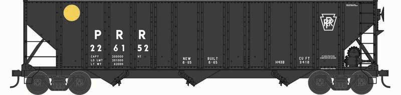 N 100 Ton Hopper PRR Yellow Dot #226244