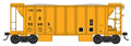 N 70 Ton Two Bay Ballast Car CR Yellow #52651