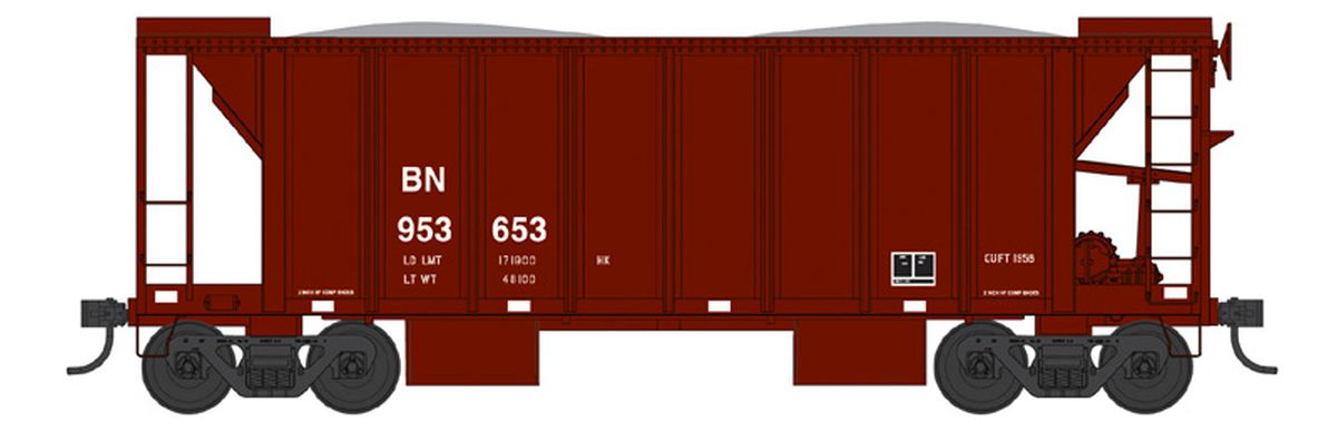 N 70 Ton Two Bay Ballast Car BN #953661