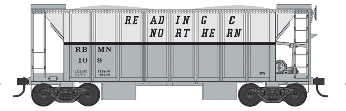 N 70 Ton Two Bay Ballast Car RBMN #112