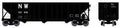 HO 100t Heavy 3-Bay Hopper N&W #120000