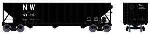 HO 100t Heavy 3-Bay Hopper N&W #120000