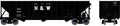 HO 100t H11a 3-Bay Hopper N&W #92464