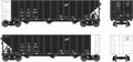 HO 100t 3-Bay Hopper CNW #135205