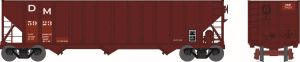 HO 100t 3-Bay Hopper D&M #5923/red