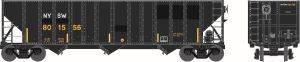 HO 100t 3-Bay Hopper NYS&W #801556