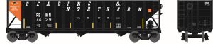 HO 100t 3-Bay Hopper RBMN #7429/Red End