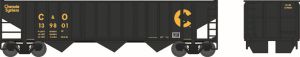 HO 70t 3-Bay 14-Panel Hopper Chessie C&O #139801