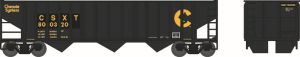 HO 70t 3-Bay 14-Panel Hopper Chessie CSXT #800320