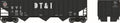 HO 70t 3-Bay 14-Panel Hopper DT&I #1907