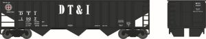 HO 70t 3-Bay 14-Panel Hopper DT&I #1907