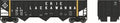 HO 70t 3-Bay 14-Panel Hopper E-L #33005