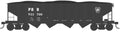 HO H21a Hopper PRR  #923738 Blk Block Let. Blt.11-10