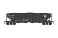 HO 4-Bay Clamshell Hopper Union RR #15003 Blt.11-17