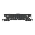 HO 4-Bay Clamshell Hopper Union RR #15022 Blt.11-17
