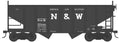 HO 55t 2-Bay Peaked End Hopper N&W #57080 Blt.10-40