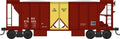 HO 70t 2-Bay Ballast Car SBD #975005/oxide red