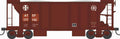 HO 70t 2-Bay Ballast Car SF #177273/oxide red