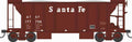HO 70t 2-Bay Ballast Car SF #177756/oxide red