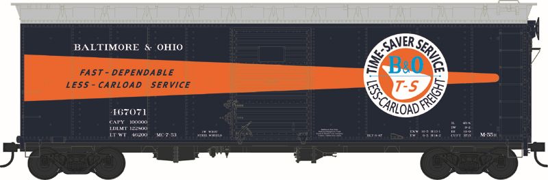 HO 40' Boxcar B&O Timesaver #467439