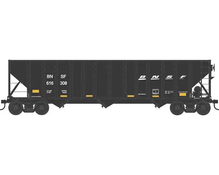 HO H-430 100t Hopper BNSF ex::SLSF #615186/blk