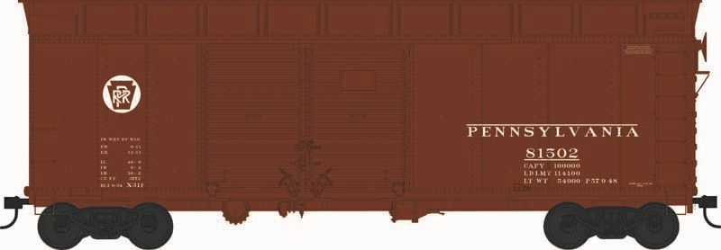 HO X31F 4-Dr Turtle Roof Boxcar PRR Circle Keystone #81502