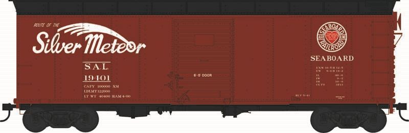 HO X31 2-Dr Round Flush Roof Boxcar SAL Silver Meteor #1940