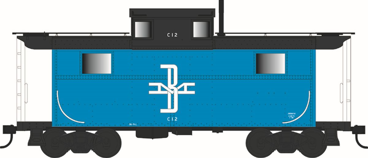 HO N-5 Caboose B&M #C12/blu Blt 1940 Rpkd 4-73