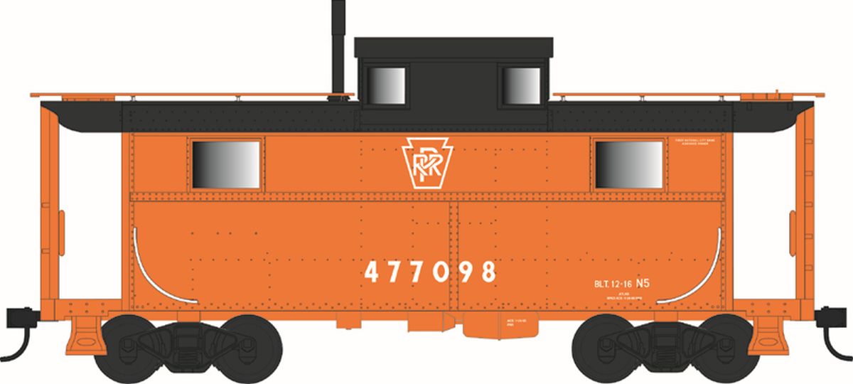HO N-5 Caboose PRR #477098/Plain Keystone/org Blt12-16 Rpkd