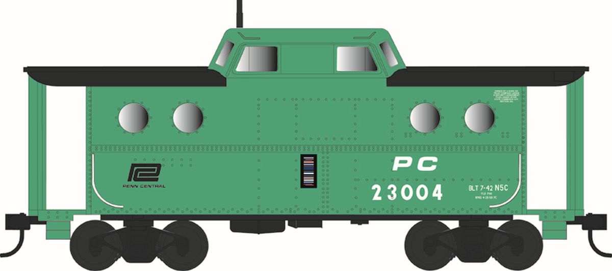 HO N-5C Caboose PC #23002/grn Rpkd 4-68