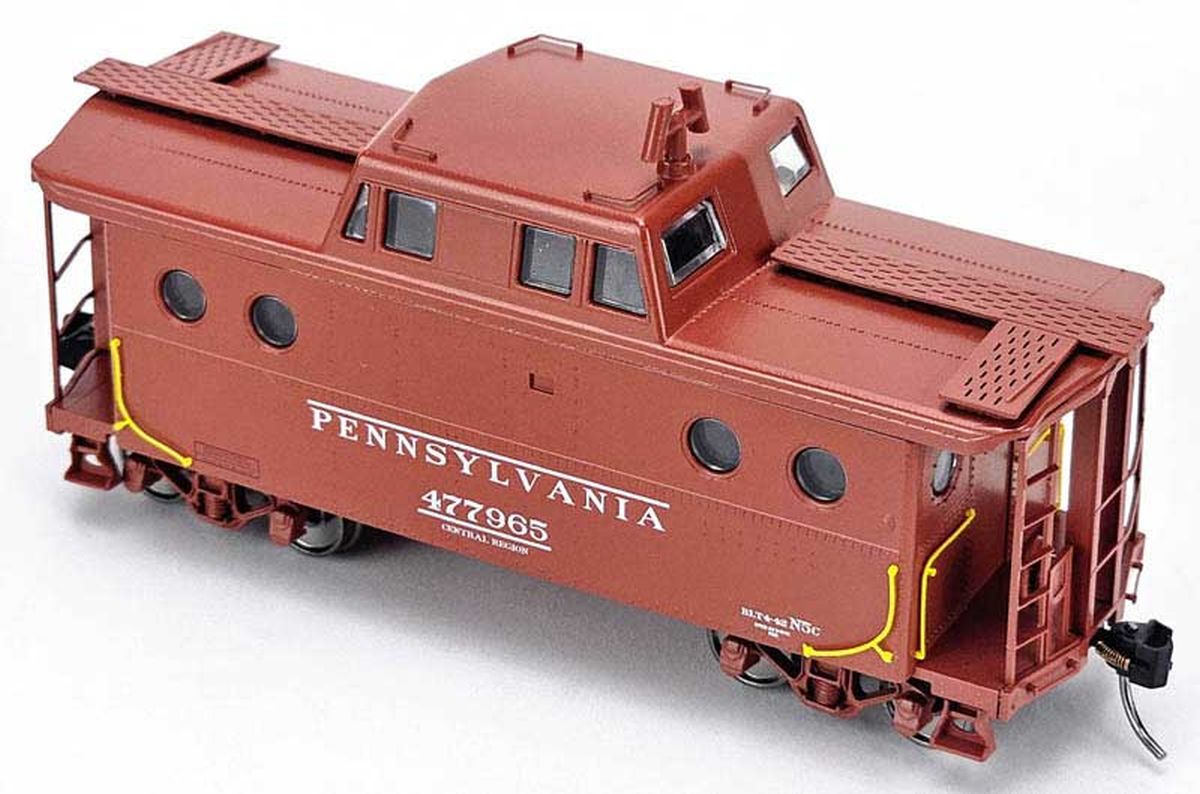 HO N-5C Caboose PRR #477969/Early Central Region Rpkd 2-51