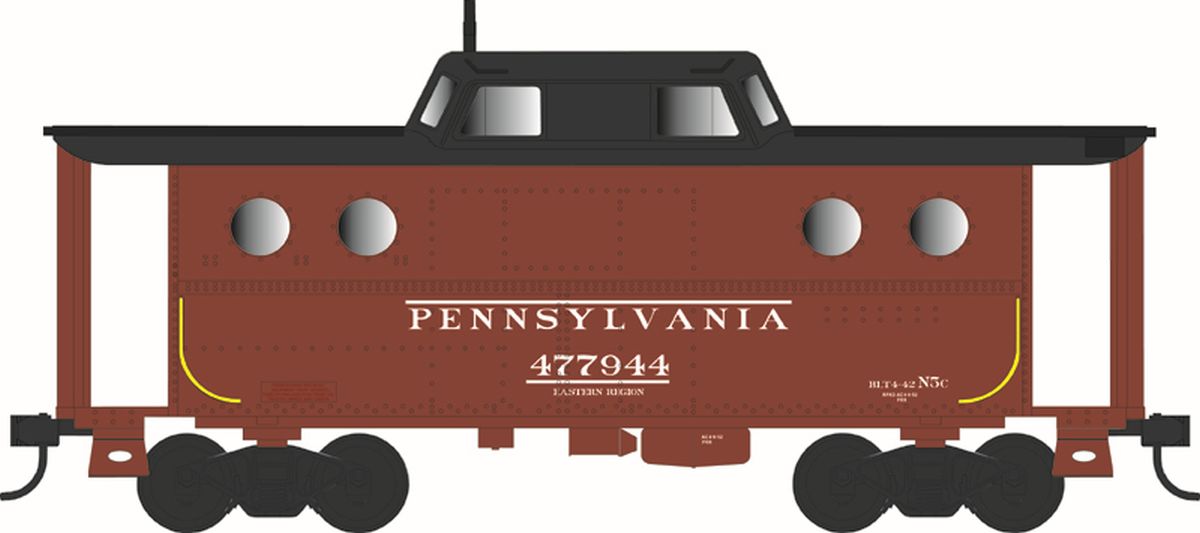 HO N-5C Caboose PRR #477944/Early Eastern Region Rpkd 4-52