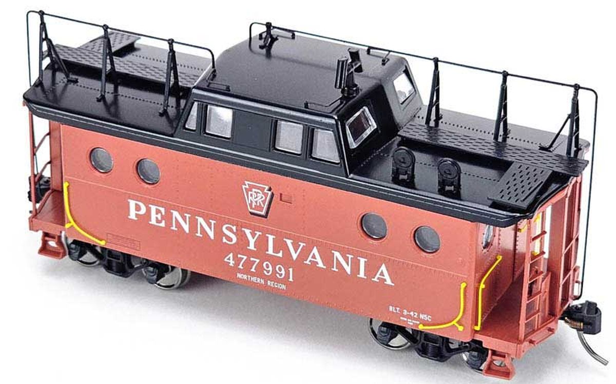 HO N-5C Caboose PRR #477991/Sh. Key. North. Reg. w/Trainphon