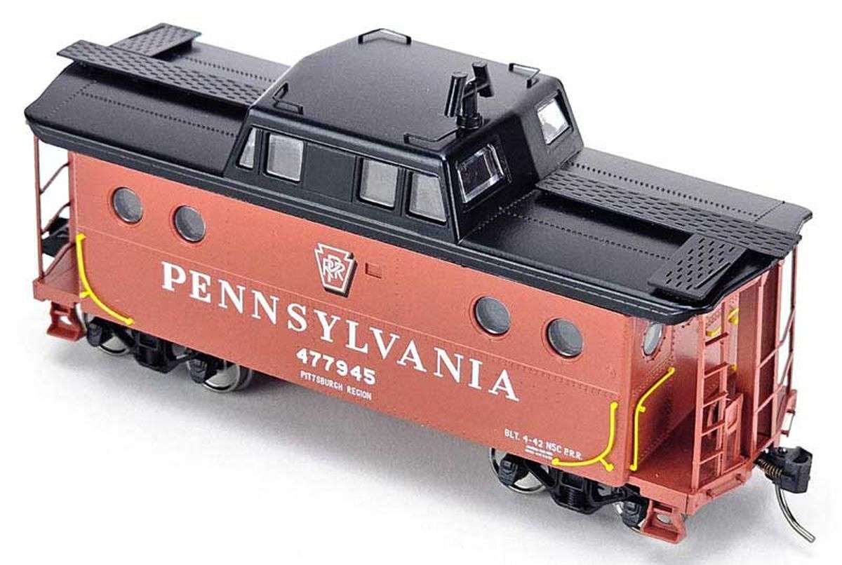 HO N-5C Caboose PRR #477949/Shadow Keystone Pittsburgh Reg.