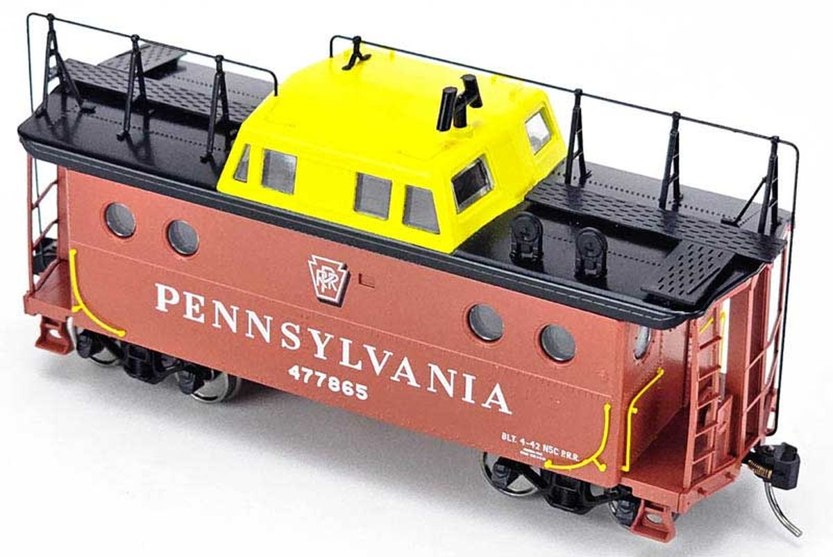 HO N-5C Caboose PRR #477955/Shadow Keystone w/Trainphone Rpk