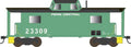 HO N8 Caboose PC #23318 Rpkd 5-72