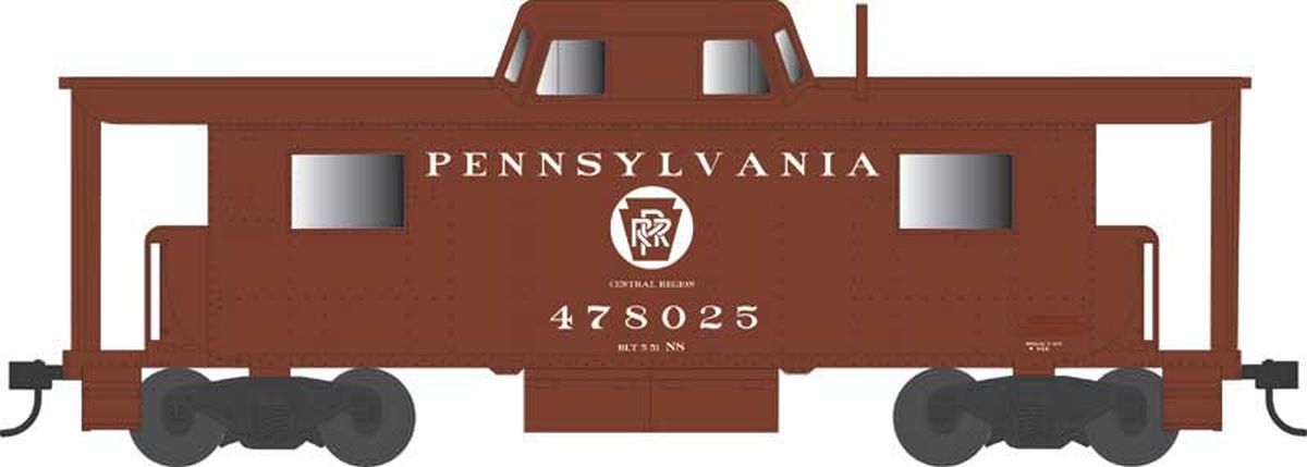 HO N8 Caboose PRR Circle Keystone Central Region #478025 Rpk