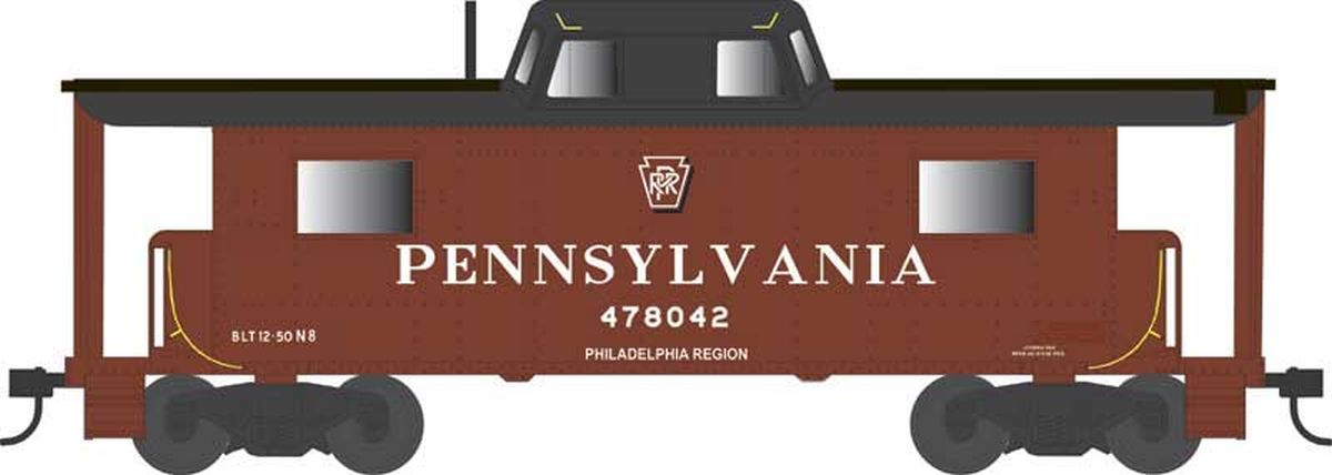 HO N8 Caboose PRR Shadow Key. Philadelphia Region #478074 Rp