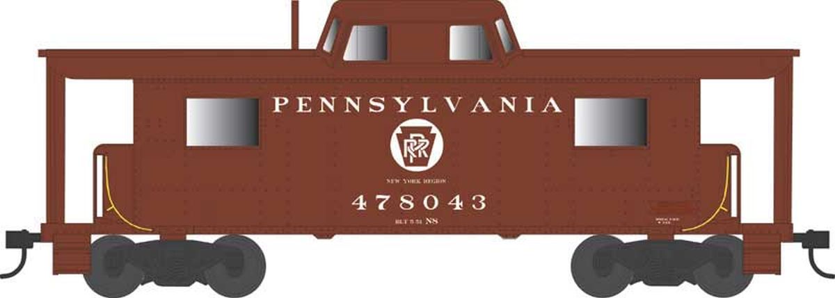 HO N8 Caboose PRR Circle Key. New York Region #478072 Rpkd 5