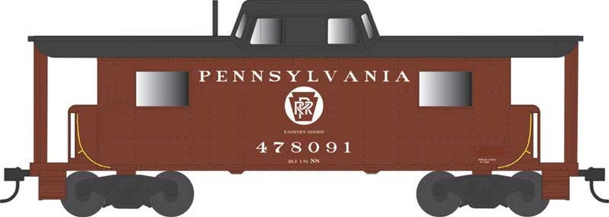 HO N8 Caboose PRR Circle Keystone Eastern Region #478091 Rpk