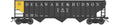 HO 70T 3-Bay Hopper D&H #9022